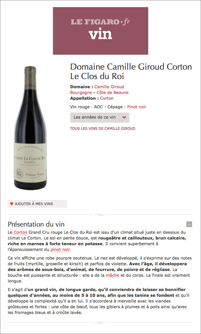 Le clos du Roi